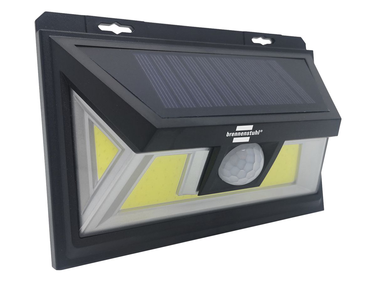 LED-Wandleuchte SOL WL 400 PIR 0.6W 400lm 6000…7000K IP65 153×105×49mm schwarz