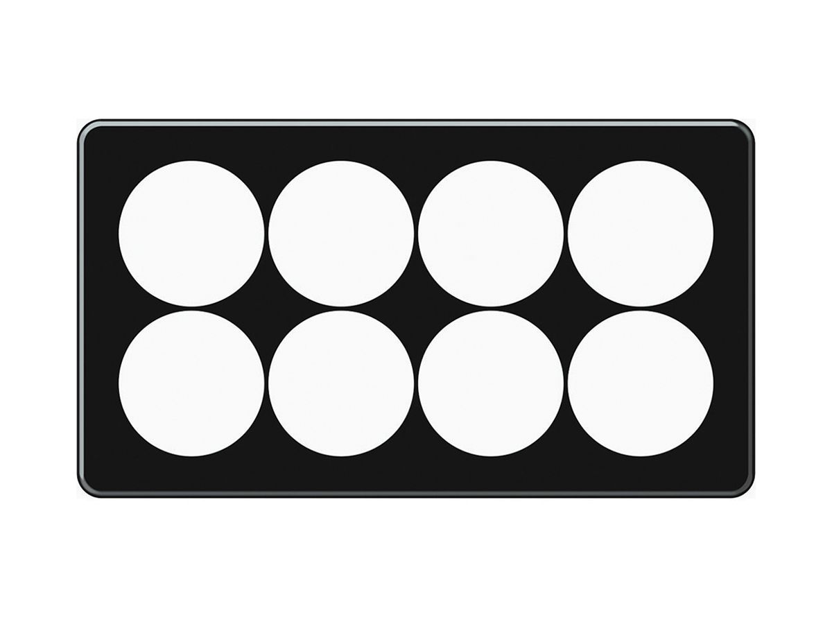 UP-Kopfzeile origin 2×4 horizontal 272×152mm schwarz