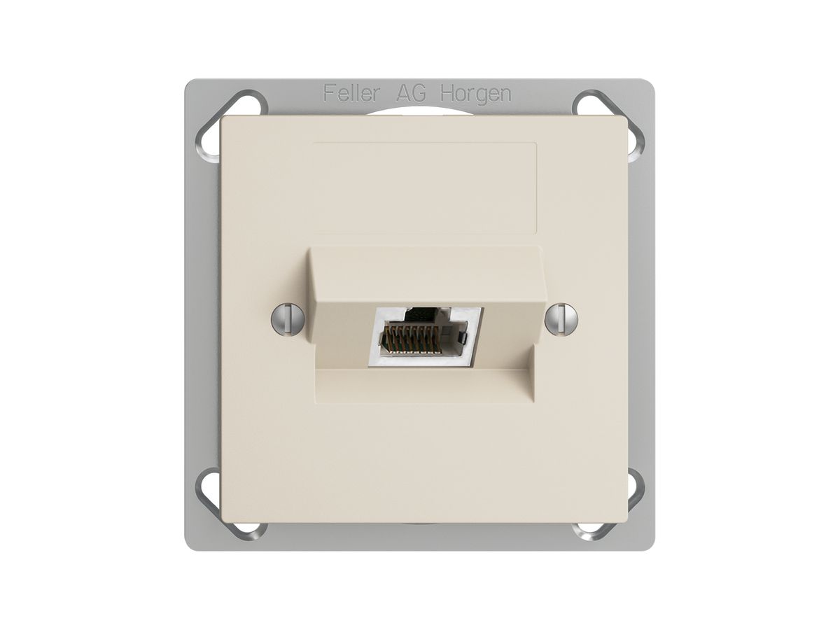 EB-Dose 1×RJ45/s 4P ITplus EDIZIOdue crema