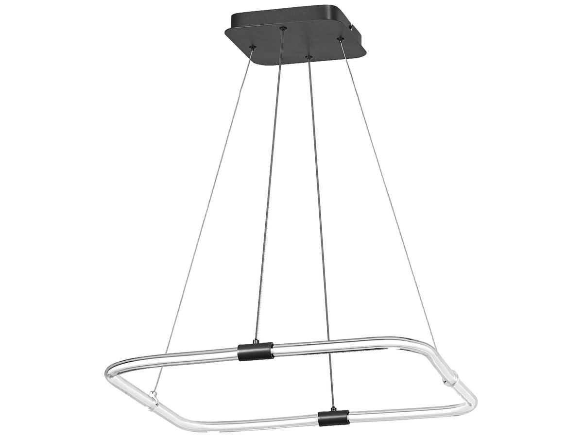 LED-Pendelleuchte LEDVANCE Decor Tetragon 18W 2000lm 830 567×566mm schwarz