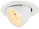 LED-Downlight SLV NUMINOS GIMBLE S 6.7W 1050lm 3000K WB DALI Ø100×70 weiss