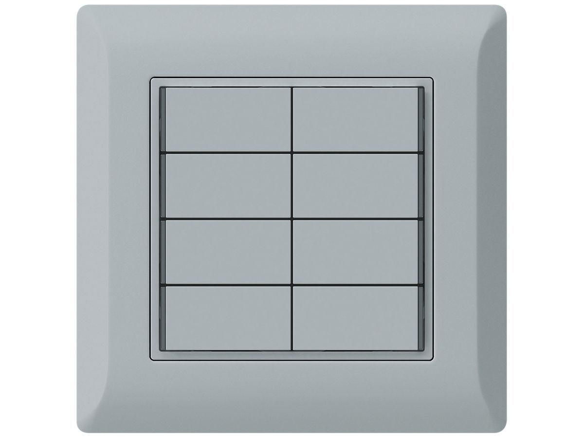 UP-Taster KNX KLI 8×Tasten 8×Betätigungspunkte LED grau
