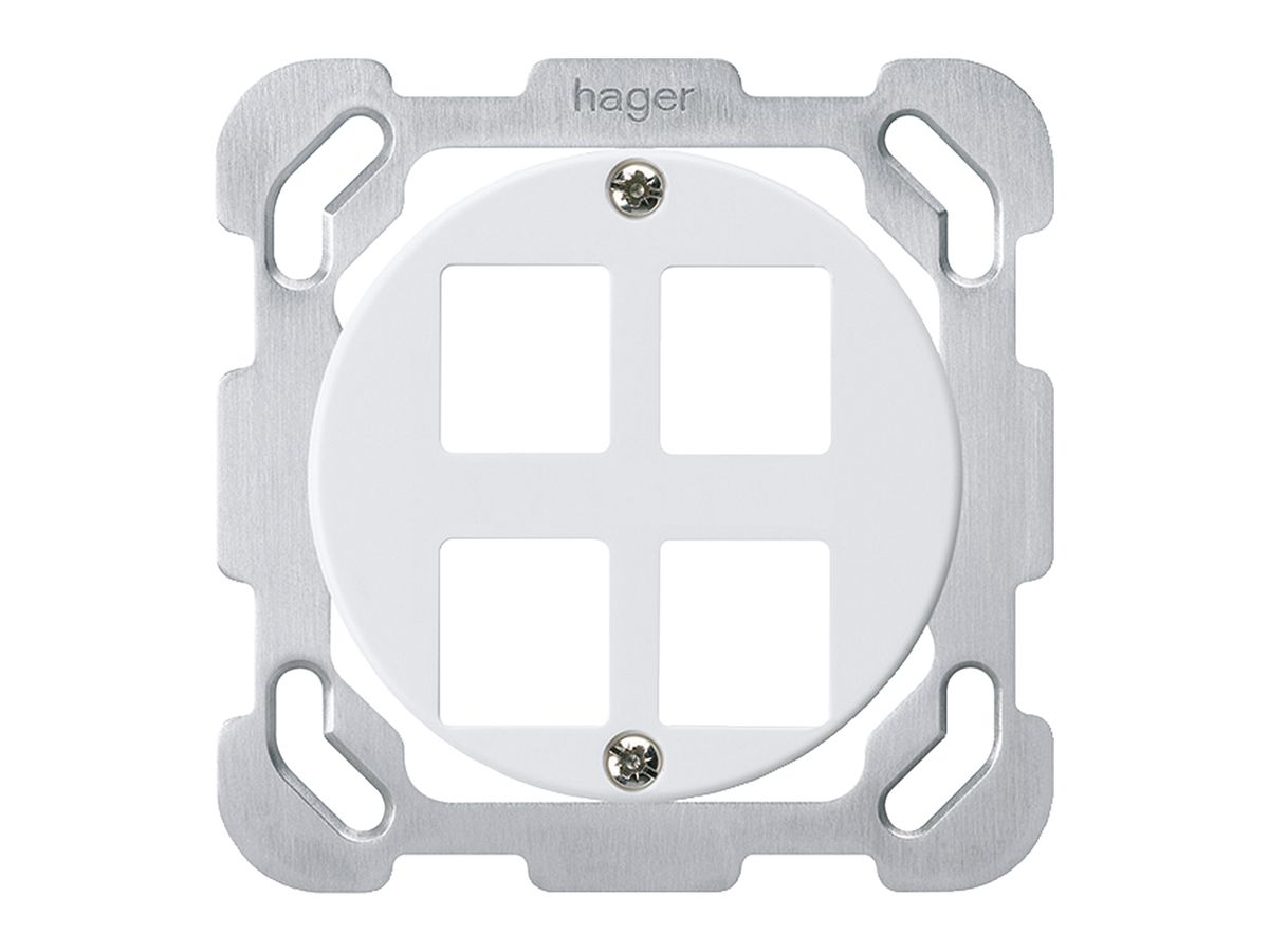 UP-Montageset HMS basico B für 4 Module weiss