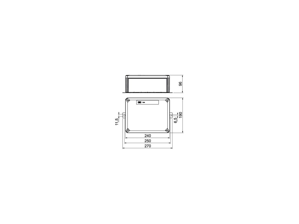 Kabelabzweigkasten Bettermann E30-E90 unbestückt 240×190×95mm or