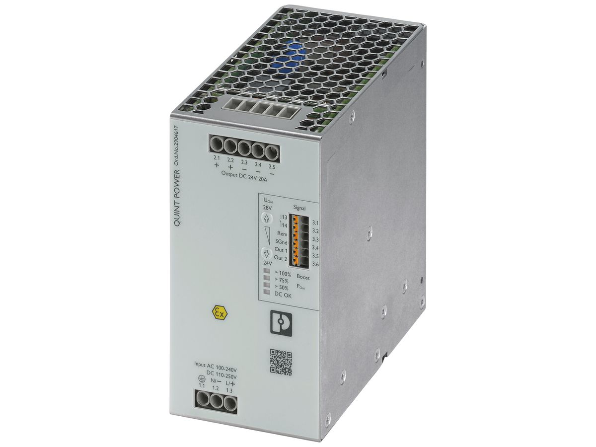 Schaltnetzteil PX QUINT4-PS/1AC/24DC/20/+ 1L OUT 24VDC/20A