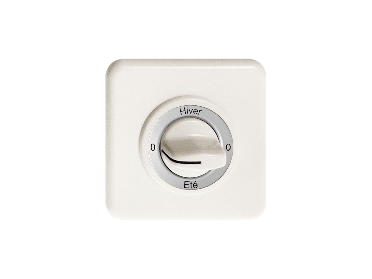 UP-Frontset 0-Hiver-0-Eté weiss für Drehschalter FH