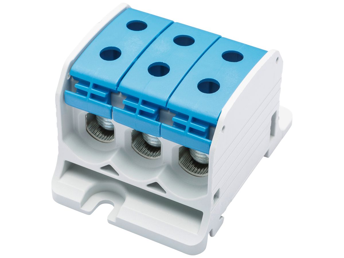 Verteilerblock Bals RKA 50 1P 150A 3×Eingang 3×Ausgang 4…50mm² blau