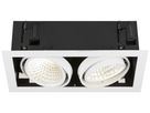 LED-Downlight SLV KADUX 2×27W 3400lm 940 30° DALI 370×195mm weiss