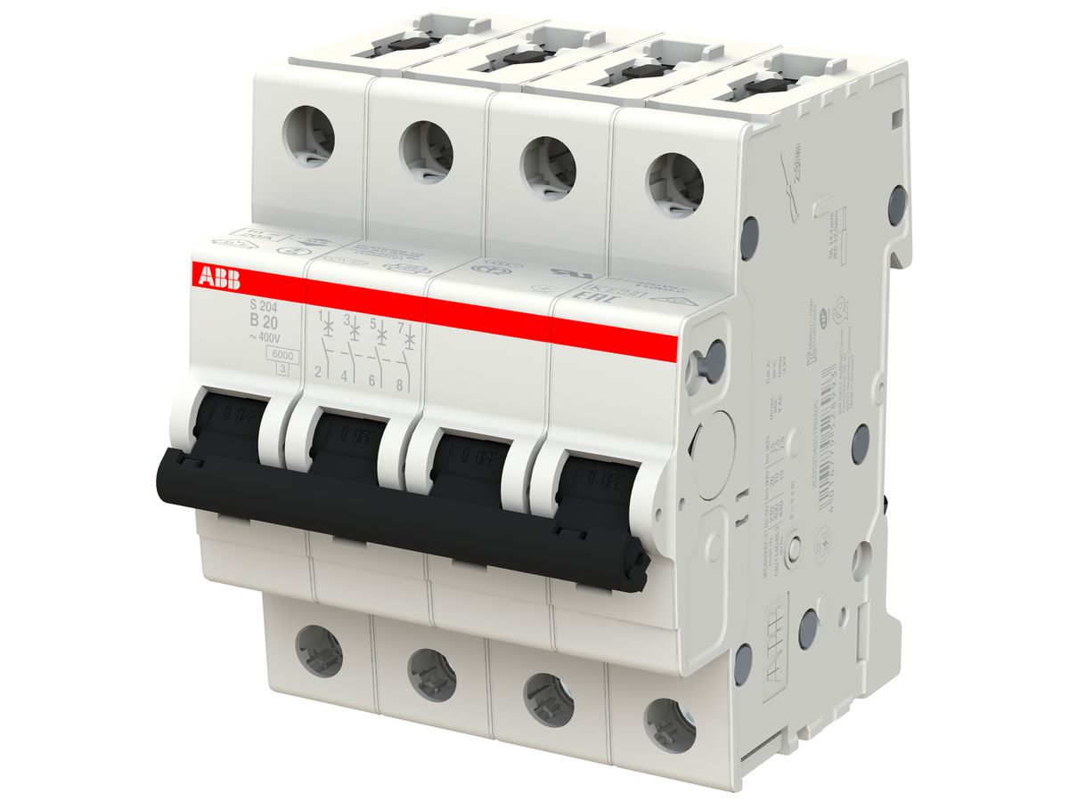 Leitungsschutzschalter ABB S204-B 20 20A B 6kA