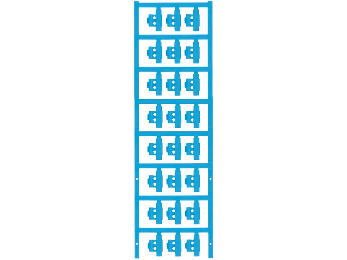 Leitermarkierer Weidmüller MultiCard SFC für Ø3…5mm 21×5.8mm PA66 blau