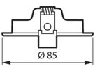 Einbaurahmen Philips RS155Z ADJUST Aluminium Ø85×29mm schwarz