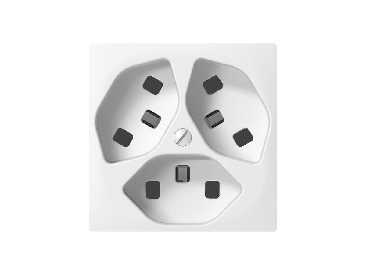UP-Steckdose SIDUS 3×T23 weiss