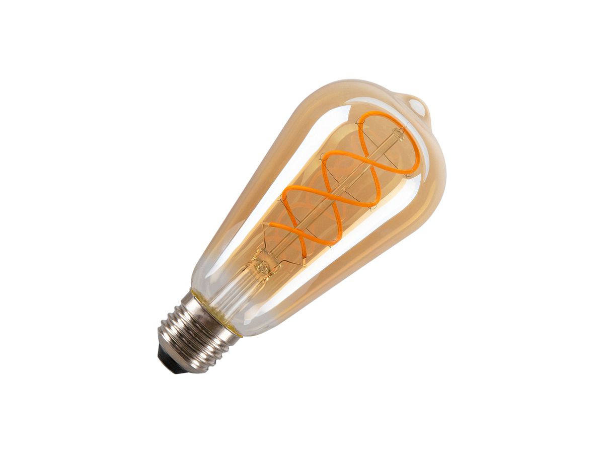 LED-Lampe SLV E27 4W 300lm 2000K kl/Go Ø64×142mm