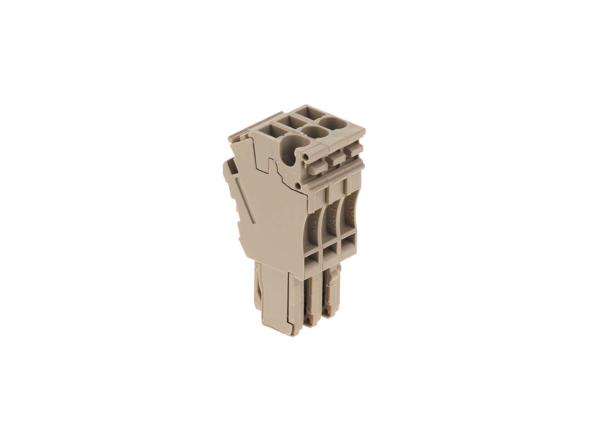 Stecker Weidmüller ZP 2.5/1AN/QV/3 Zugfeder 2.5mm² 3L beige