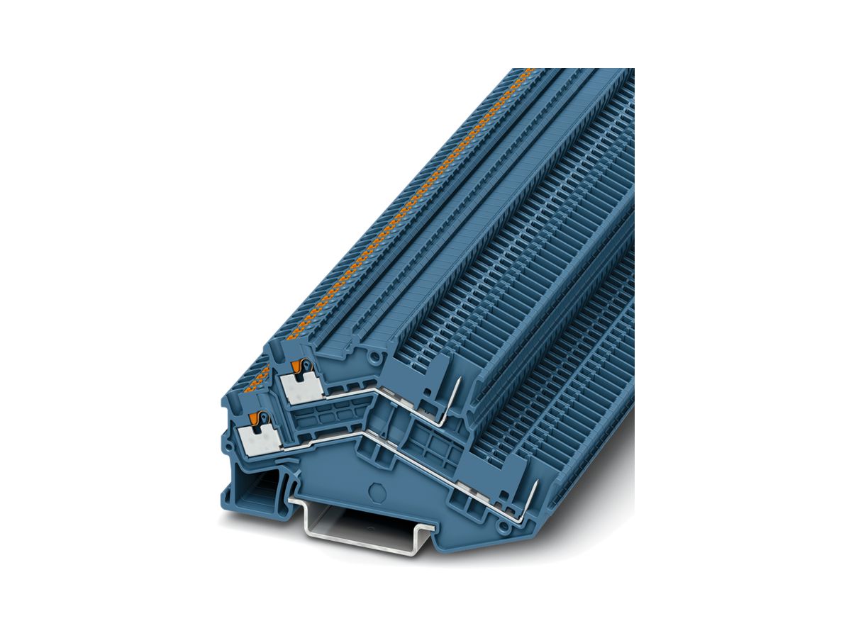 Doppelstockklemme 0.14…1.5mm² Push-in-An.PTTBS 1.5/S/2P BU