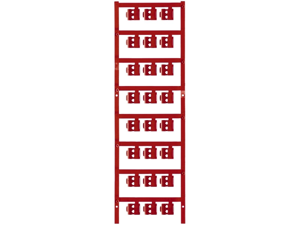 Leitermarkierer Weidmüller MultiCard SFC für Ø3…5mm 12×5.8mm PA66 rot