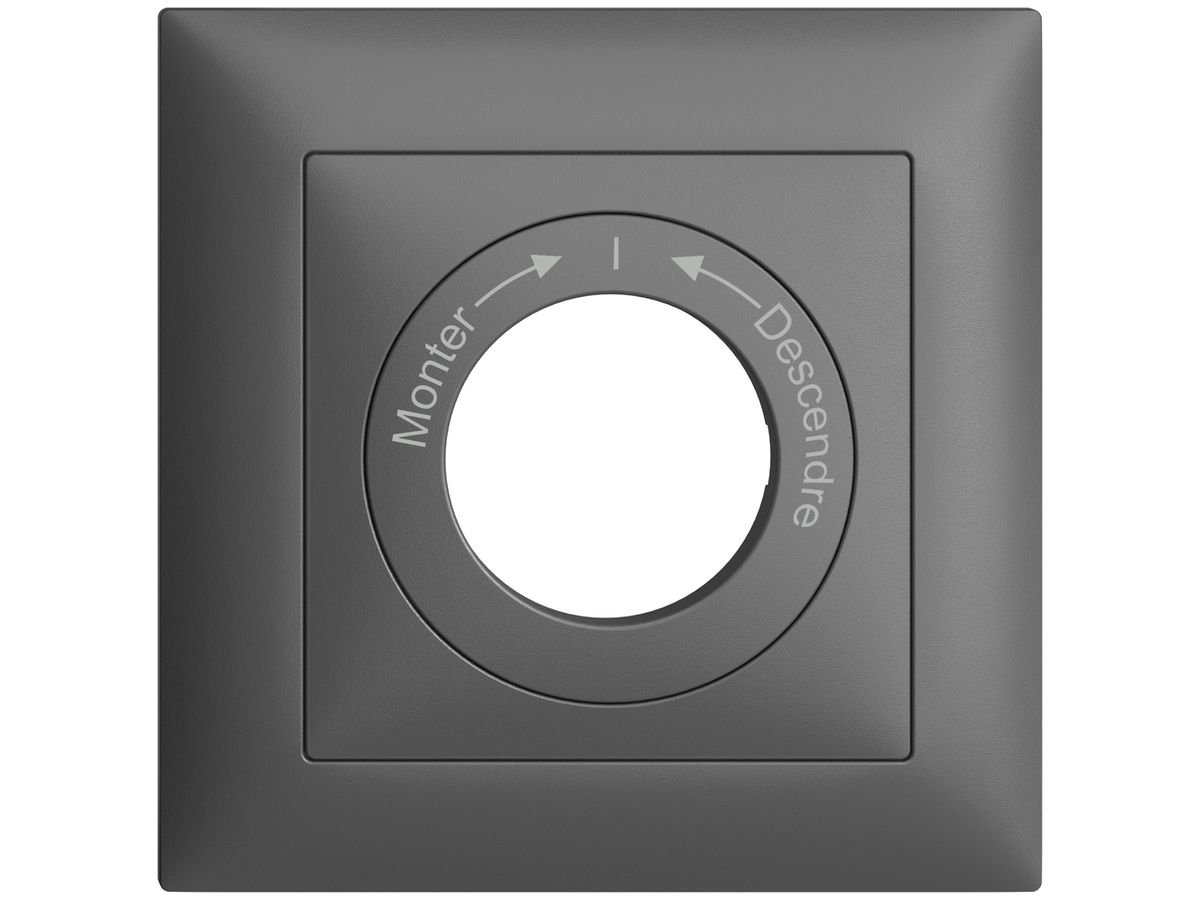 Frontset Monter->I<-Descendre EDIZIOdue 88×88mm dunkelgrau