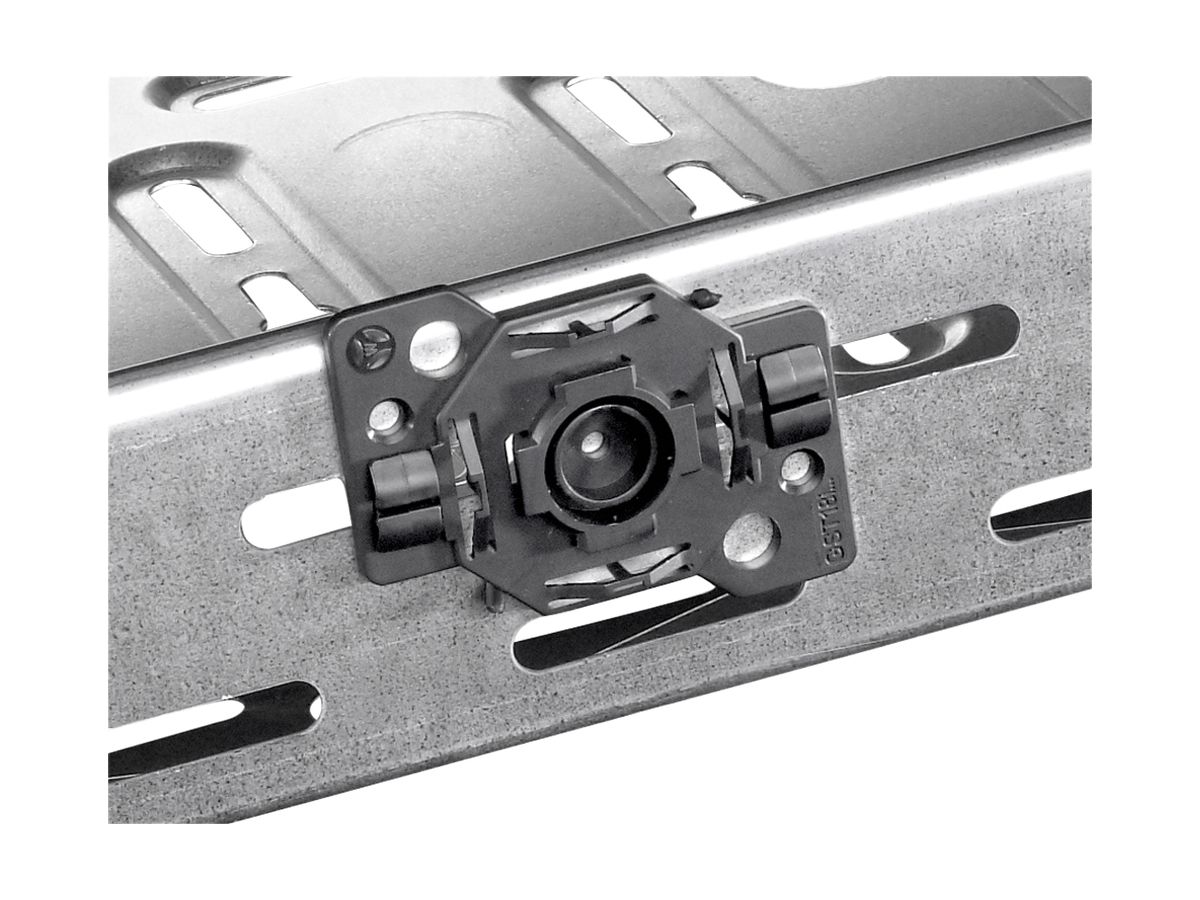 Tragplatte Wieland GST18 62×50×8mm, für Verteilerblock, schwarz