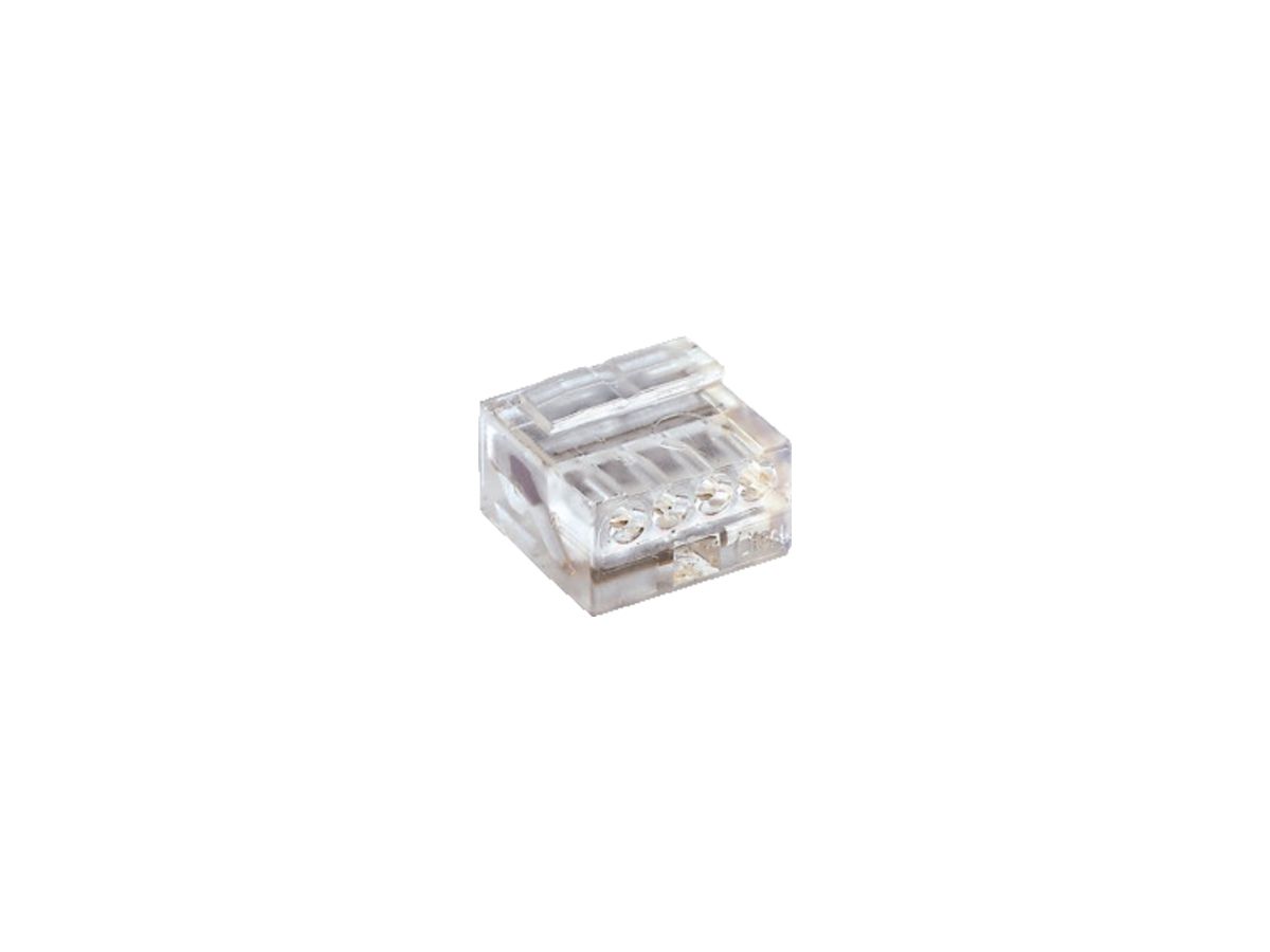 Steckklemme Micro-WAGO für Draht 4×0.4-0.5mm transparent