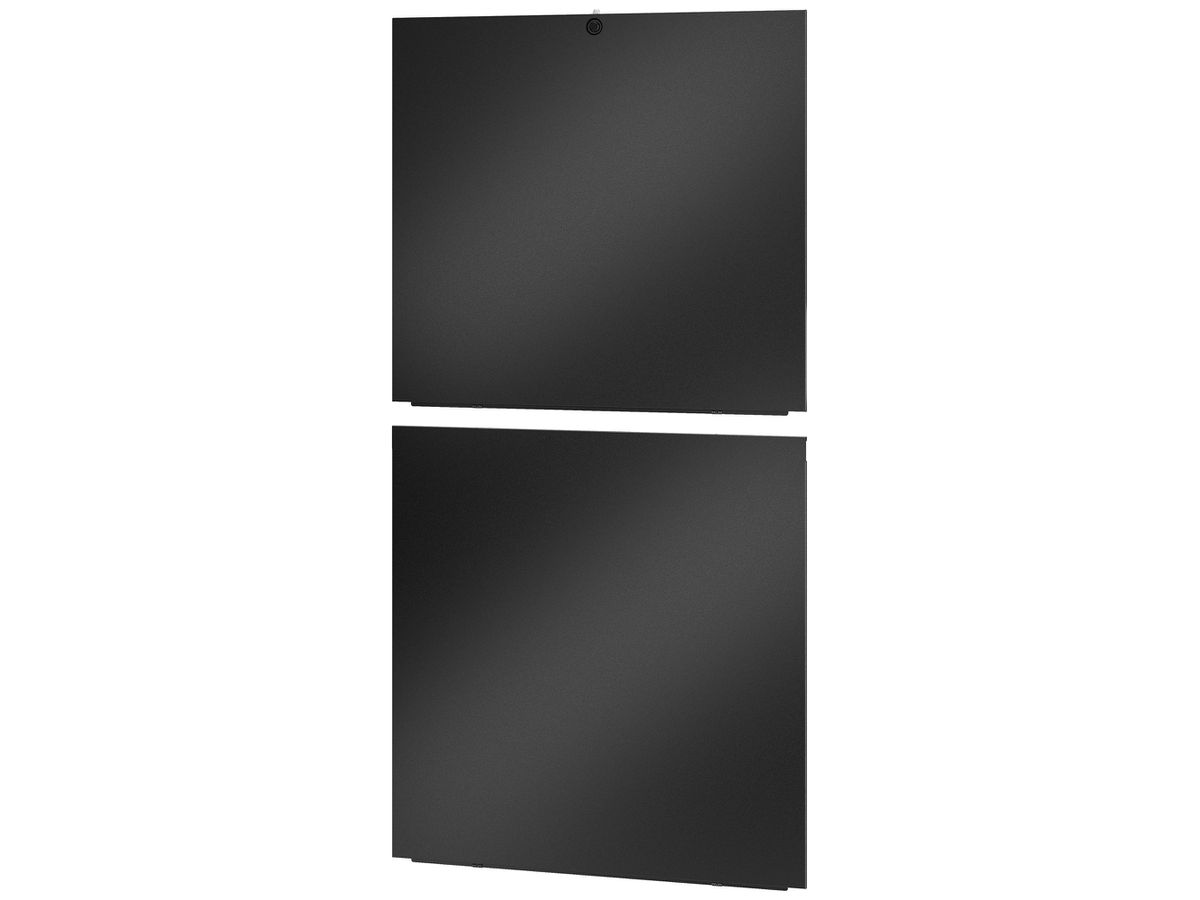 Seitenwand Easy Rack 42HE Tiefe 1000mm geteilt schwarz 2 Stück