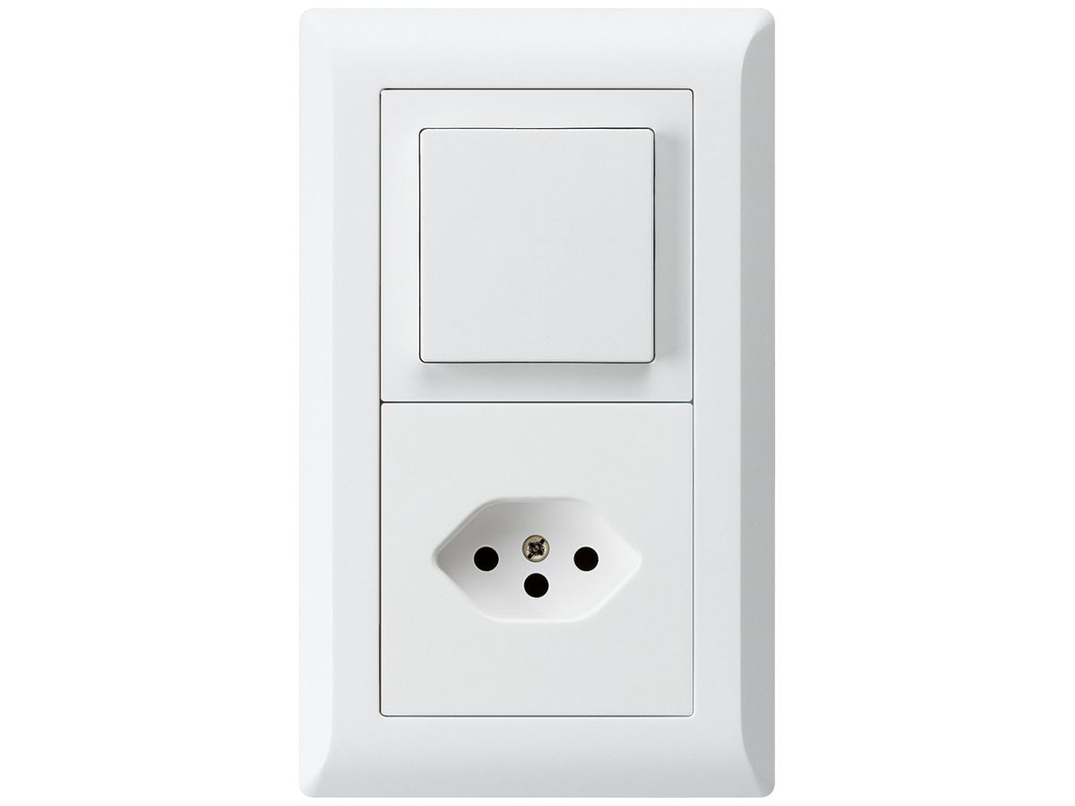 UP-Kombination kallysto.line Gr.I-I vertikal Schalter S6+Typ 13 weiss