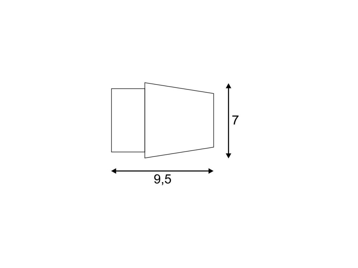 LED-Wandleuchte SLV ASSO 300, 2×5W 600lm 3000K IP20 weiss