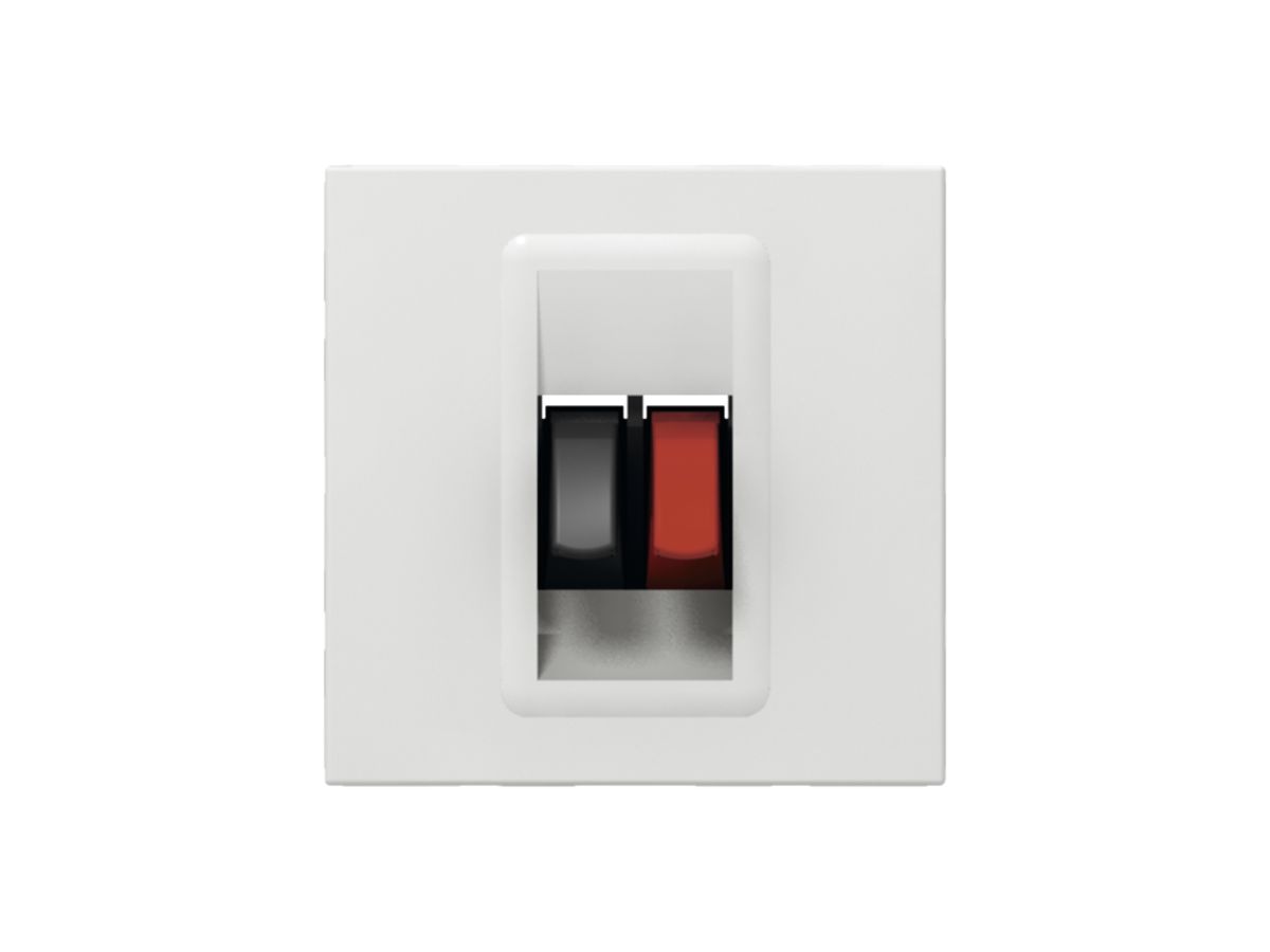 EB-Lautsprecherdose MOS weiss 1-fach 2 Module