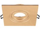 Einbaurahmen SLV NEW TRIA 75 Aluminium 110×110×26mm Messing