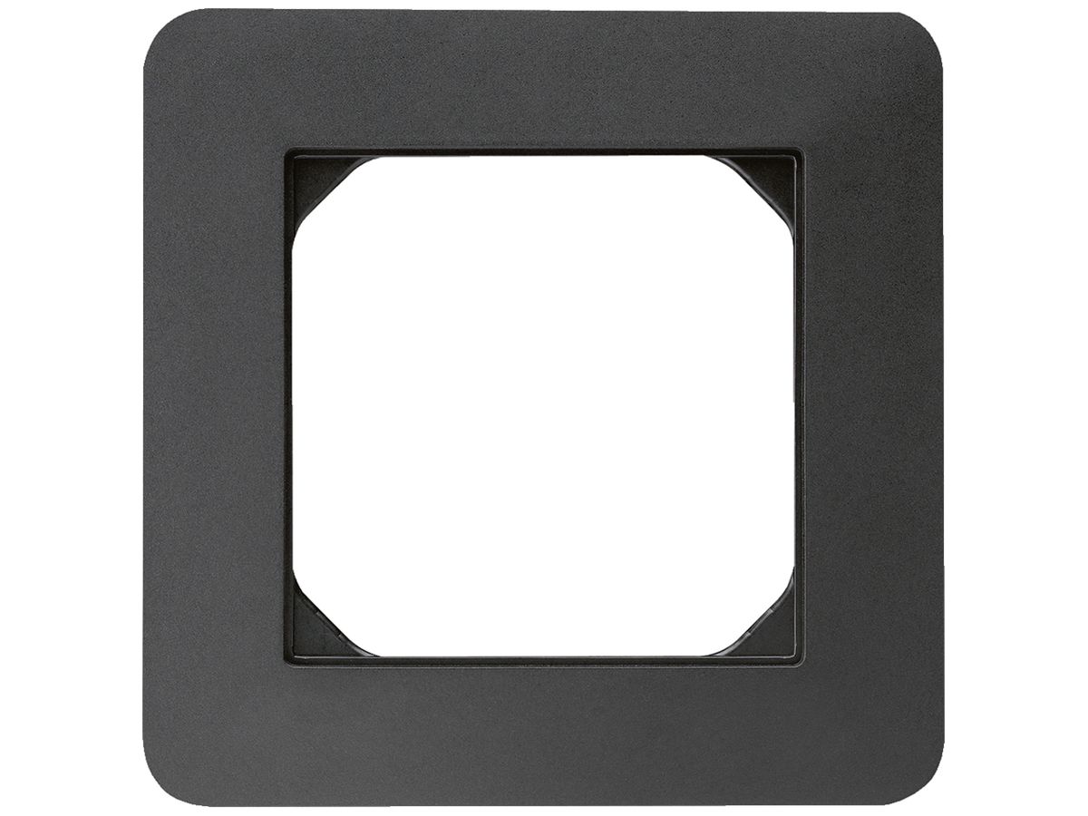 UP-Abdeckrahmen kallysto.trend 1×1 schwarz 94×94mm