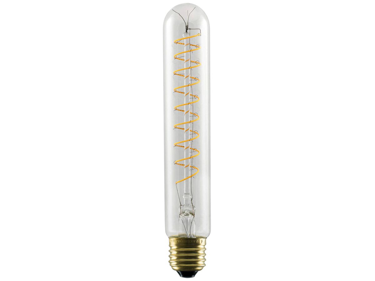 LED-Lampe SLV E27 6W 570lm 2200K DIM klar/Gold Ø32×190mm
