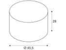 Leuchtenschirm SLV FENDA, Ø455×280mm beige