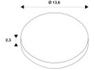 Zierring SLV LIGHT EYE 150 Stahl Ø136×23mm weiss