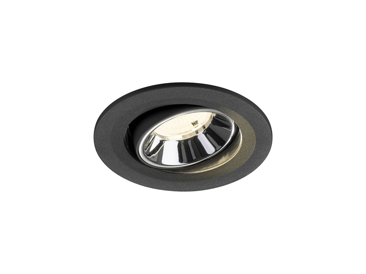 LED-Downlight SLV NUMINOS MOVE S 6.7W 1050lm 4000K WB DALI Ø90 sz/cr
