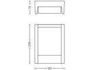 LED-Wandleuchte Philips Arbour 800lm 3000K IP44 220×165mm anthrazit