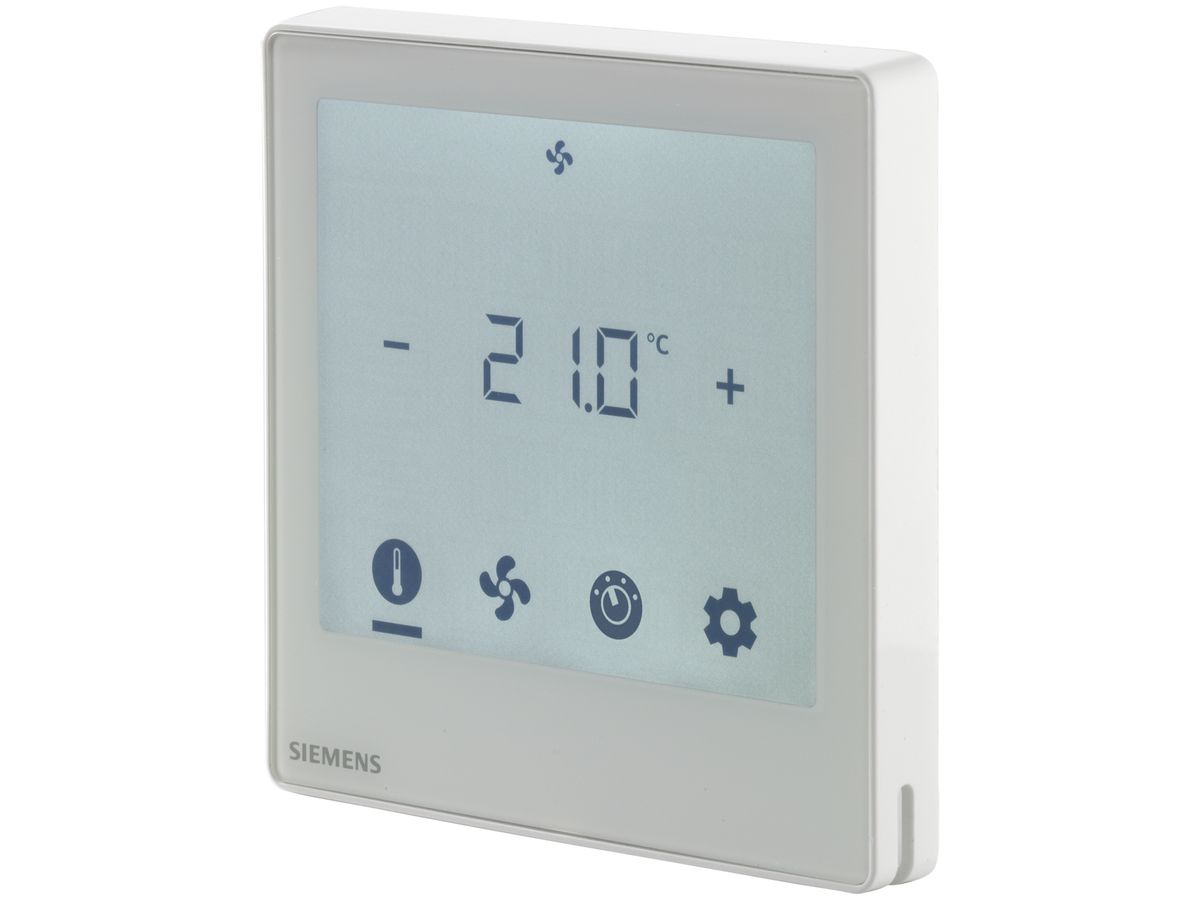 UP-KNX-Raumcontroller Siemens RDF800KN, Touch, 230VAC 5S 5A, weiss