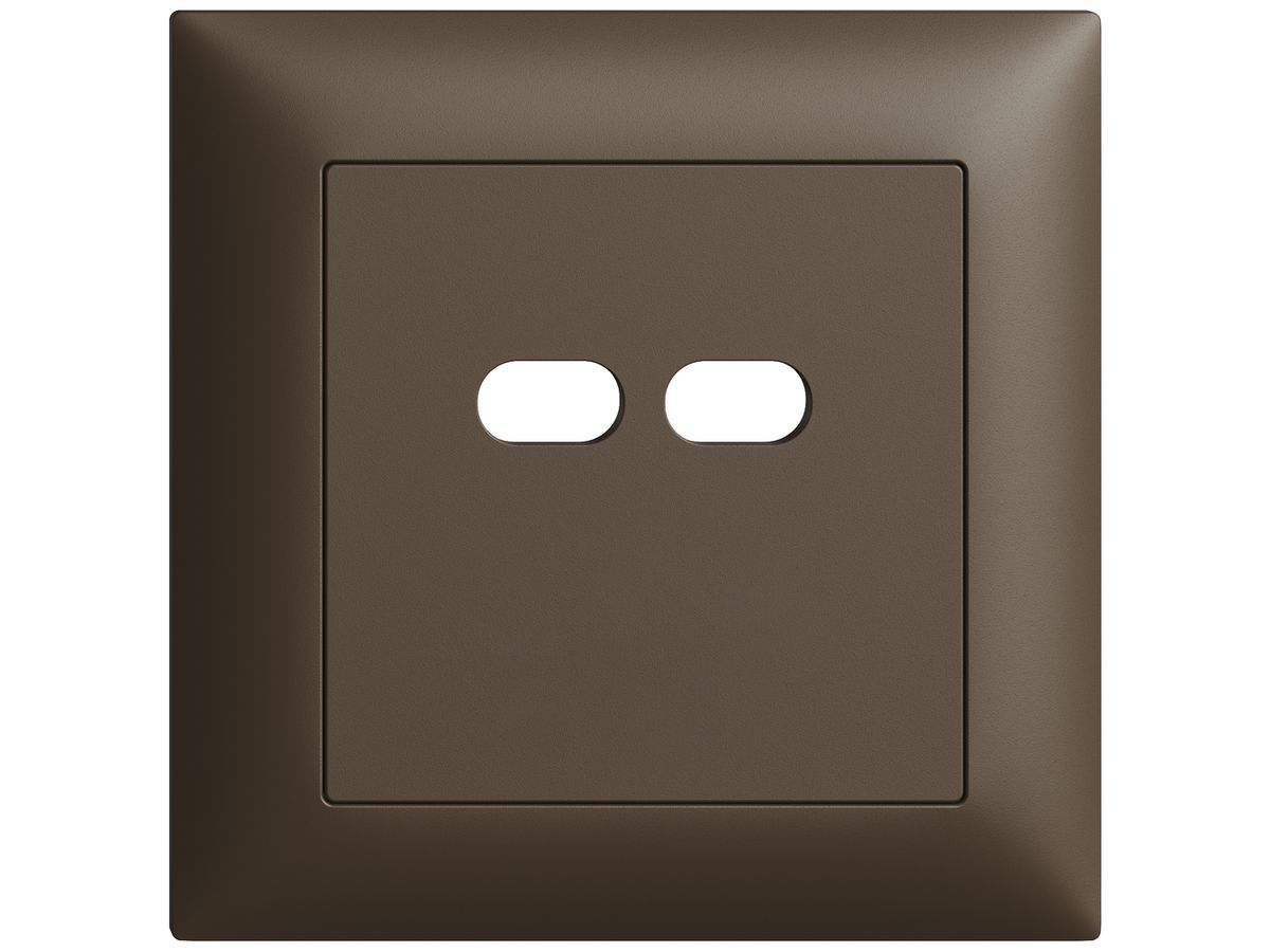 UP-Montageset Feller EDIZIOdue für Steckdose USB 18W 2×Typ C coffee