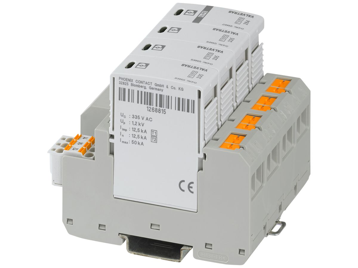 Blitzstromableiter PX VAL-MS-T1/T2 335/12.5/3+1-FM-PT Typ 1+2
