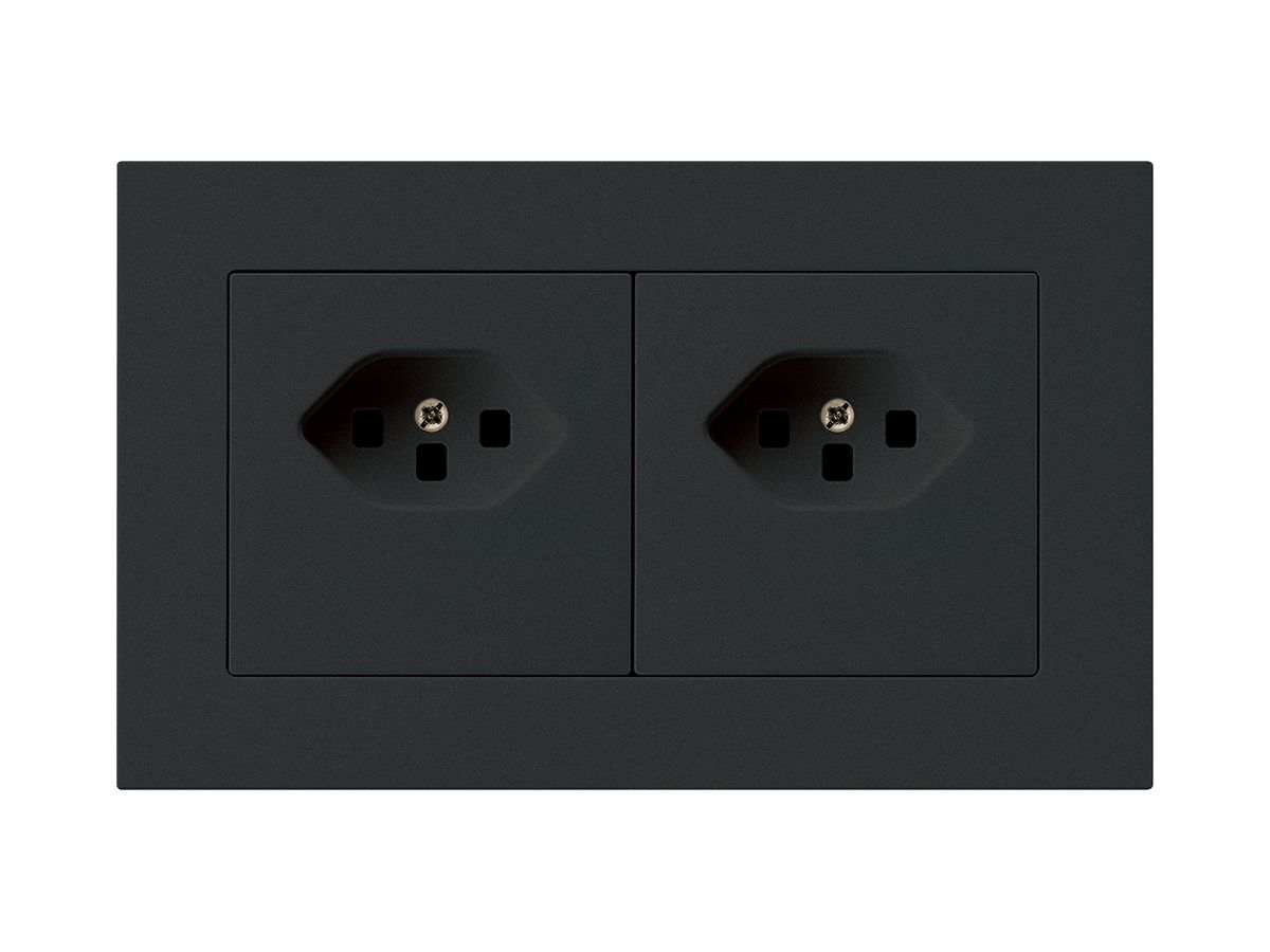 UP-Kombination kallysto.pro Gr.I-I horizontal 2×Typ 23 m.Schraubkl.C schwarz