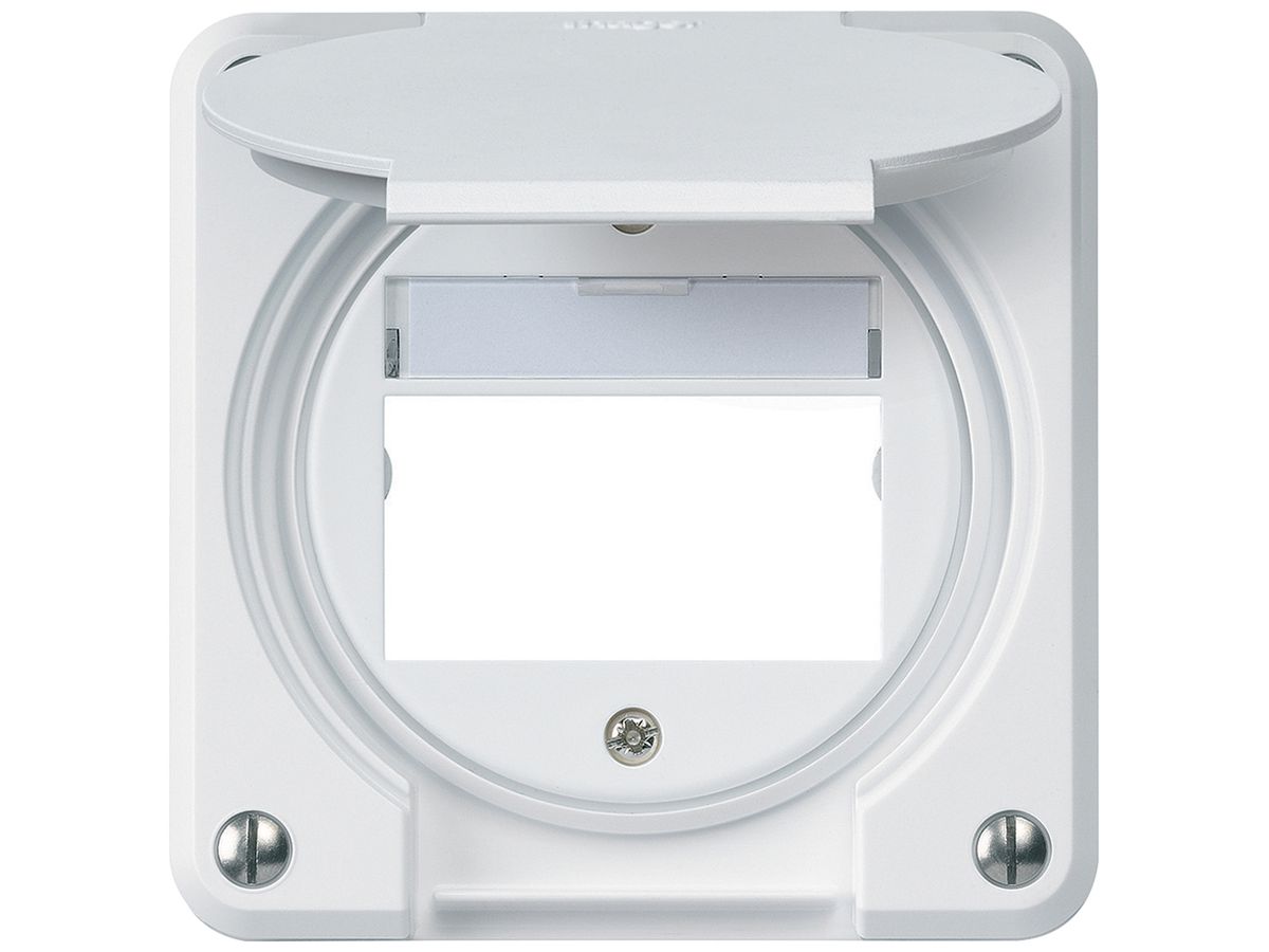 UP-Montageset robusto IP55 flach weiss für Multimedia-Modul für Kombination