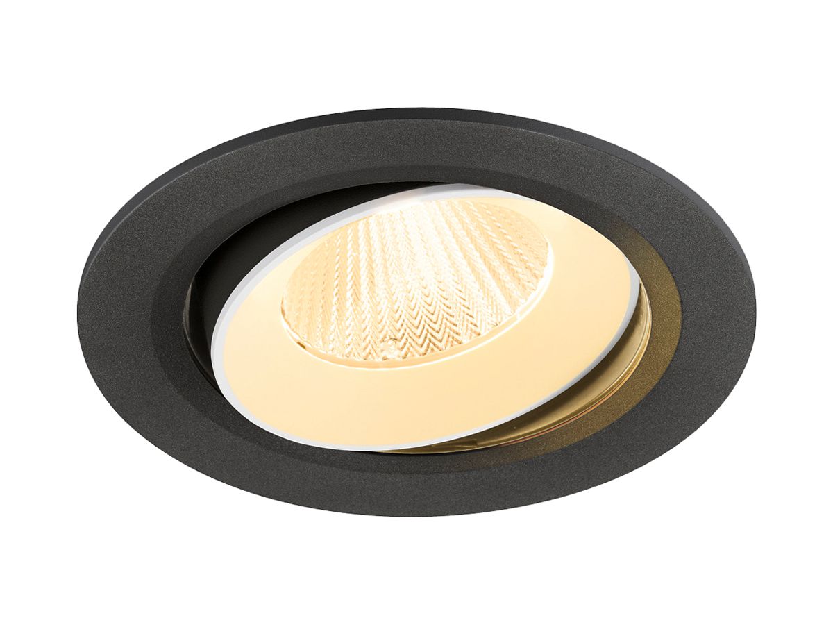 EB-LED-Spot SLV NUMINOS MOVE L 17W 2500lm 3000K MB DALI DIM Ø160×93mm sz/ws