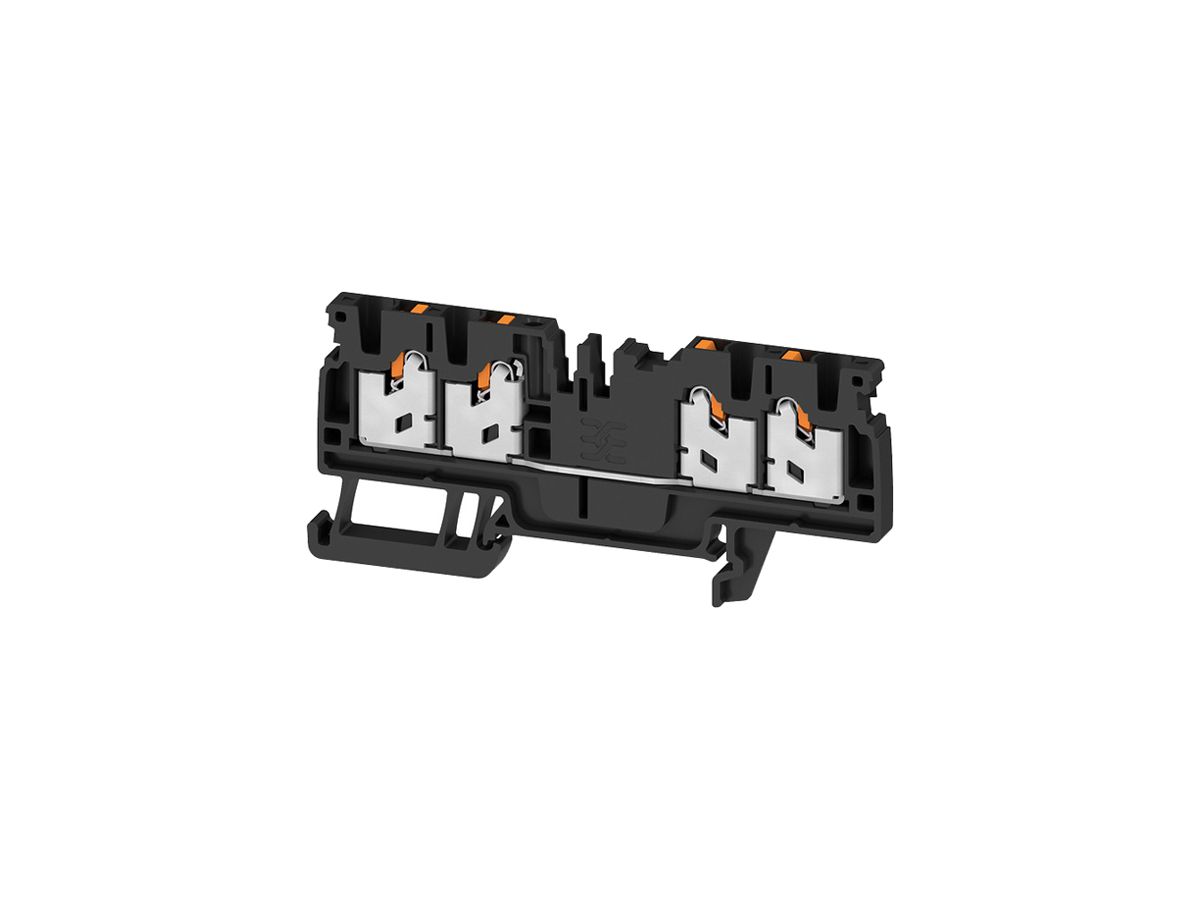 Durchgangs-Reihenklemme WM S4C 2.5mm² 24A 800V SNAP IN 4×1 TH35 sz