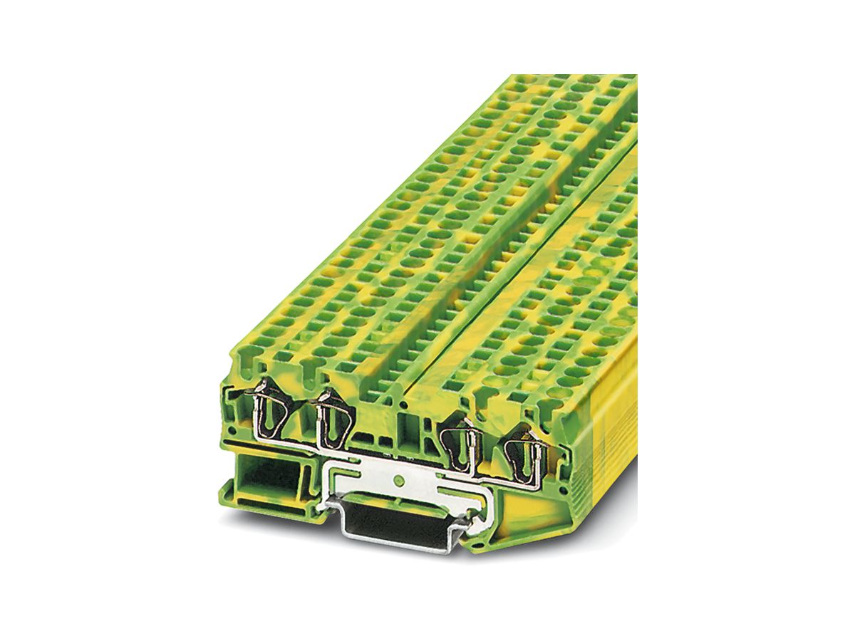 Zugfederklemme 0.08…6mm² B=6.2mm grün/gelb