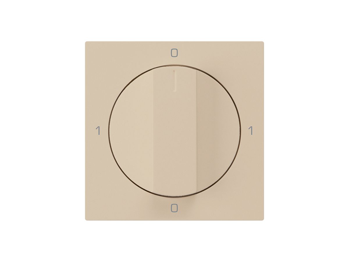Frontset für Drehschalter S0 beige 60×60mm kallysto 0-1-0-1
