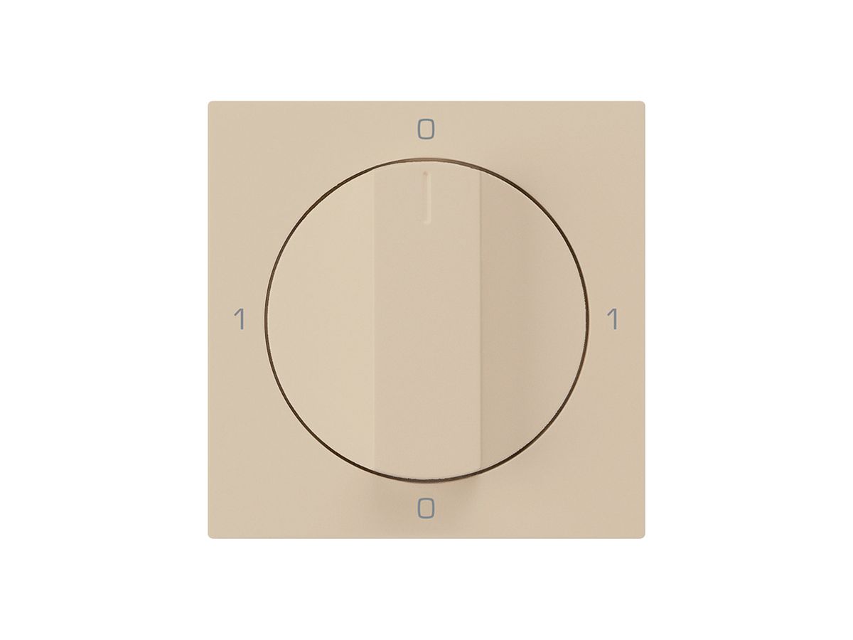 Frontset für Drehschalter S0 beige 60×60mm kallysto 0-1-0-1