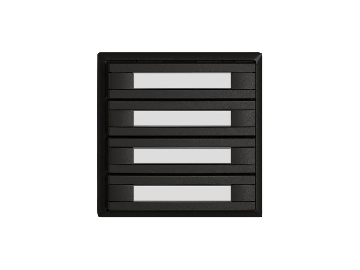 KNX-Taster RGB EDIZIO.liv SNAPFIX® Temperaturfüh.o.LED Pap.4×T 2-Tbed.sz
