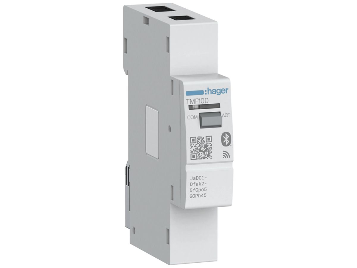 REG-Gateway Hager TMF100 Modbus RTU/TCP Ethernet Bluetooth 24VDC 1TE