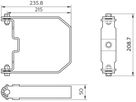 Montagbügel Philips CoreLine Value Highbay Stahl grau