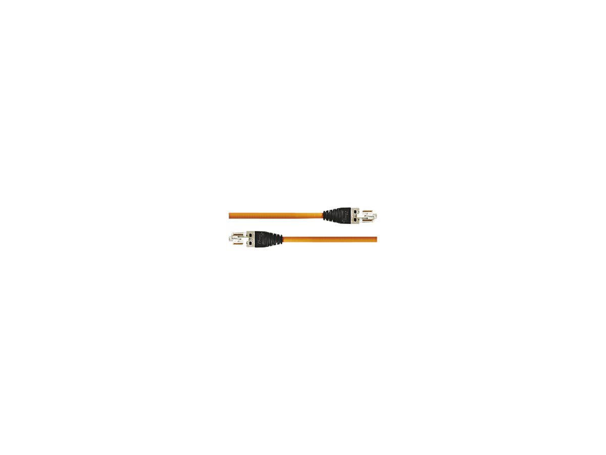 Patchkabel LANmark Kat.7A GG45/GG45, geschirmt, 10m, orange