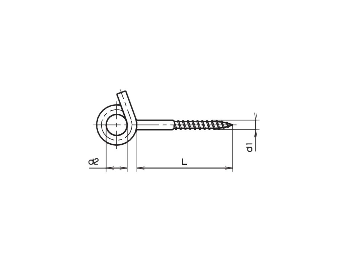 Schaukel-Holzschraube 10×100mm verzinkt