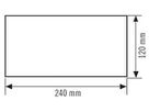 Piktogramm-Satz ESYLUX SLX 24m Pfeil OR/OL/UR/UL 240×120mm